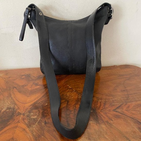 Coach Legacy Black Leather Slimline Purse Crossbod